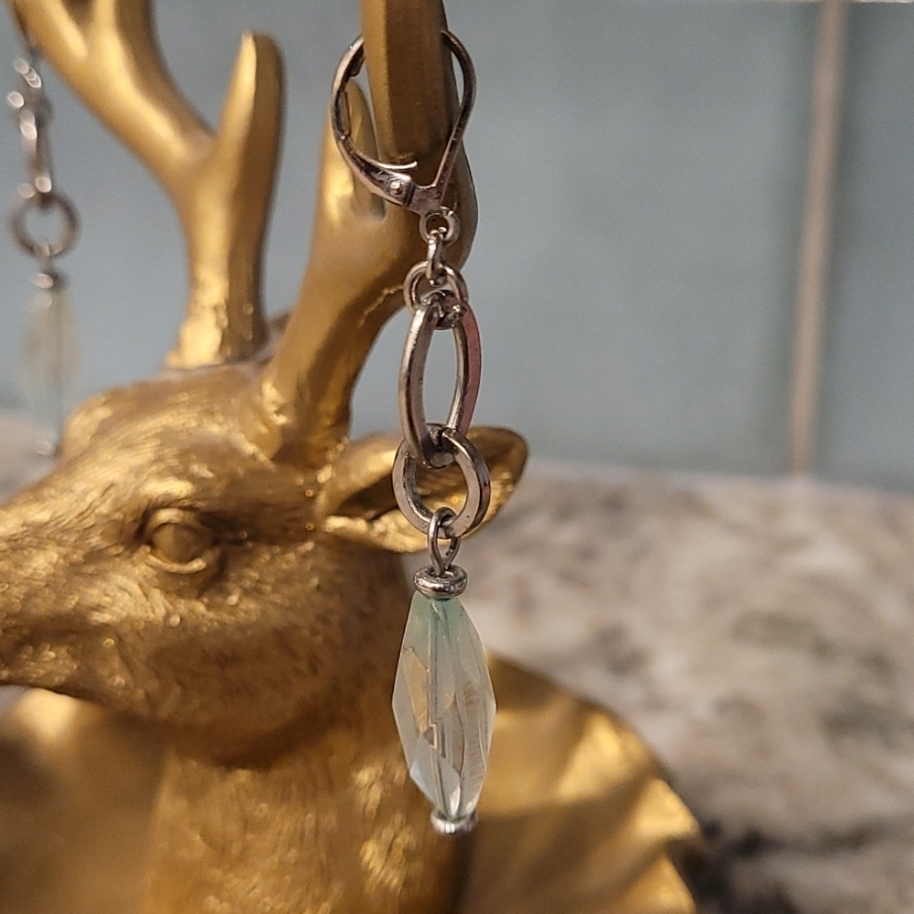 Beautiful light blue silver dangles